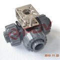 Double union plastic pvc ball valve